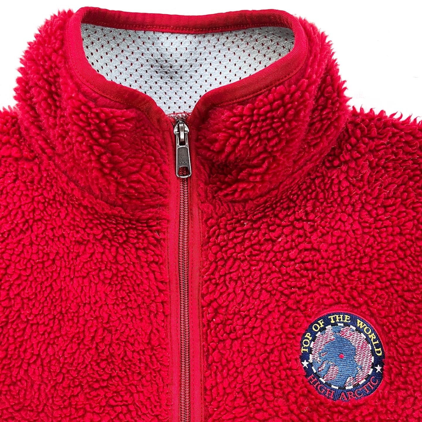 2000 Patagonia ‘High Arctic’ Retro Pile Cardigan, French Red (L)