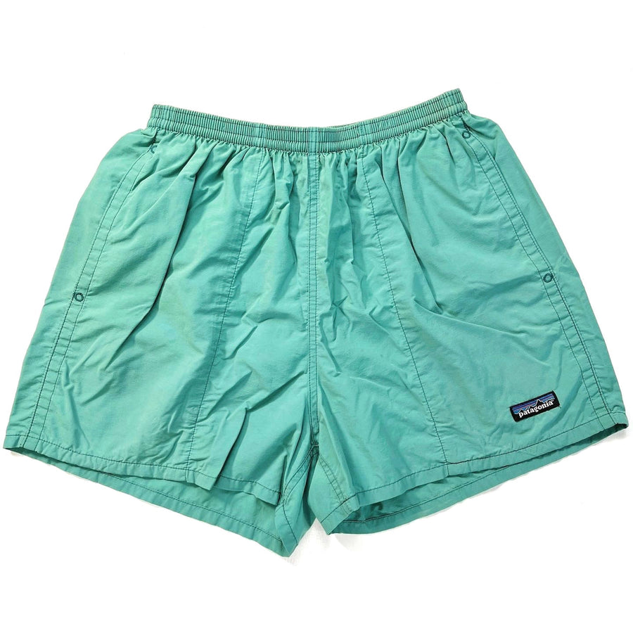1998 Patagonia Mens 3.5” Baggies Shorts, Tropical Green (S/M)