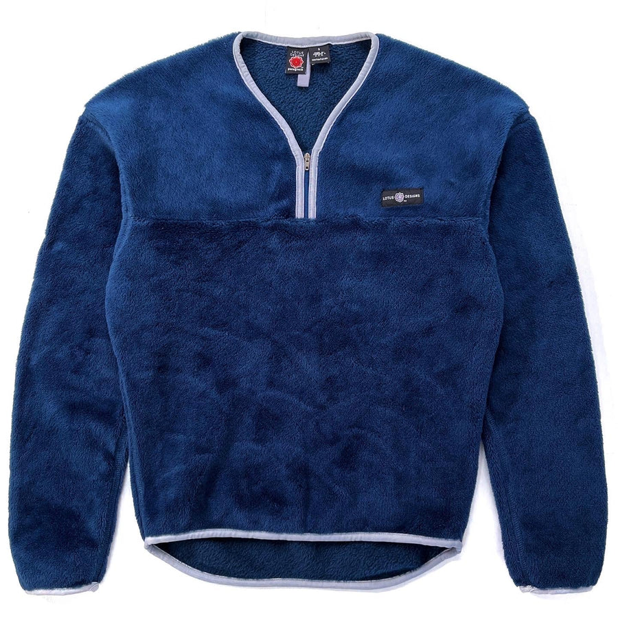 2001 Patagonia Lotus Designs R2 Fleece Pullover, Pacific Blue (S)