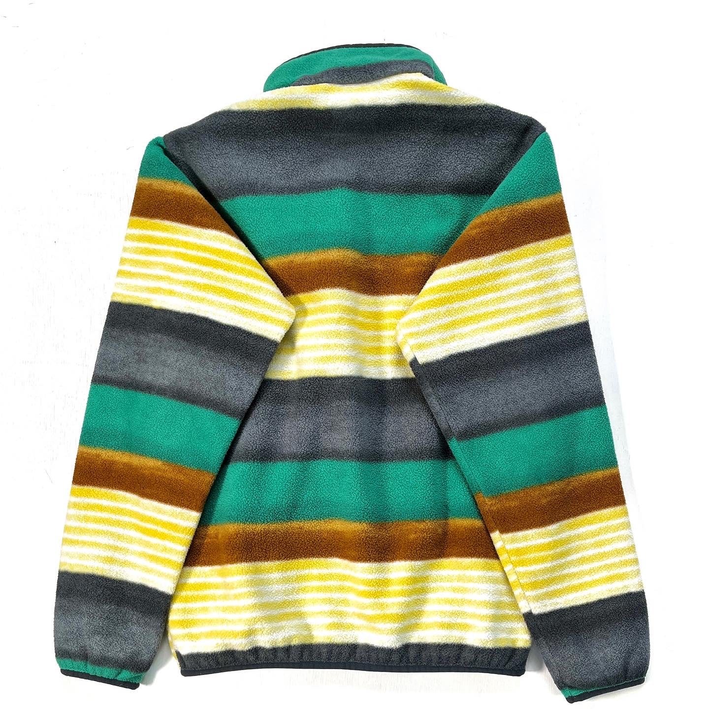 2016 Patagonia Printed Synchilla Snap-T, Fitz Stripe: Forge Grey (XS)