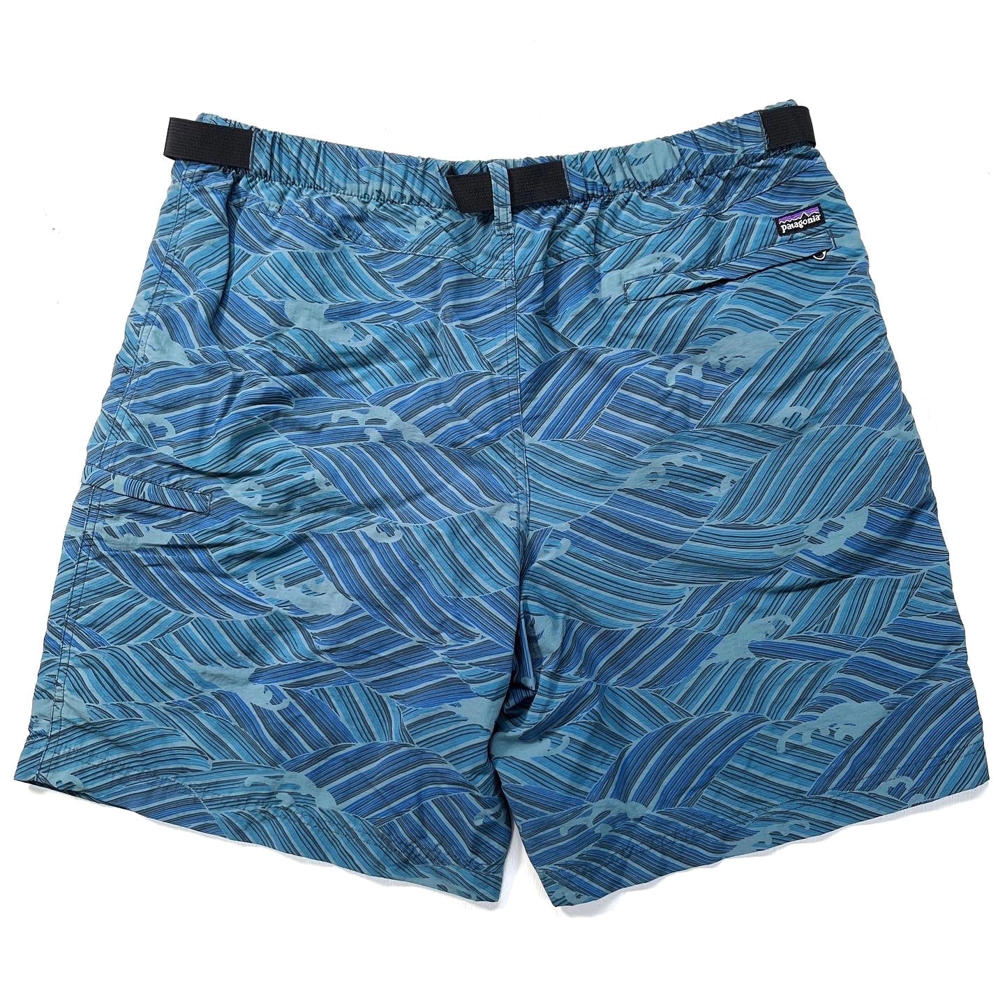 2010 Patagonia Mens 10” Printed Belted Nylon River Shorts (L)