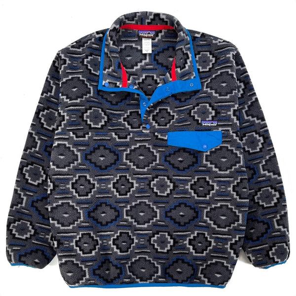 2012 Patagonia Printed Synchilla Snap-T, Yanaba: Forge Grey (M/L)