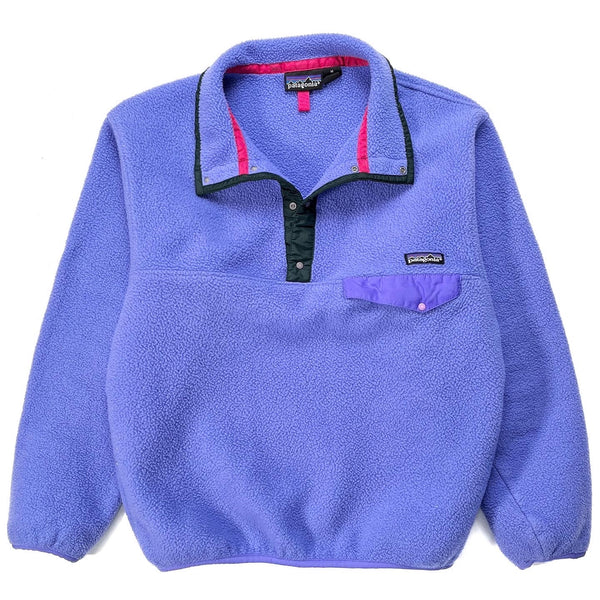 1992 Patagonia Synchilla Snap-T, Periwinkle & Hunter (S/M)