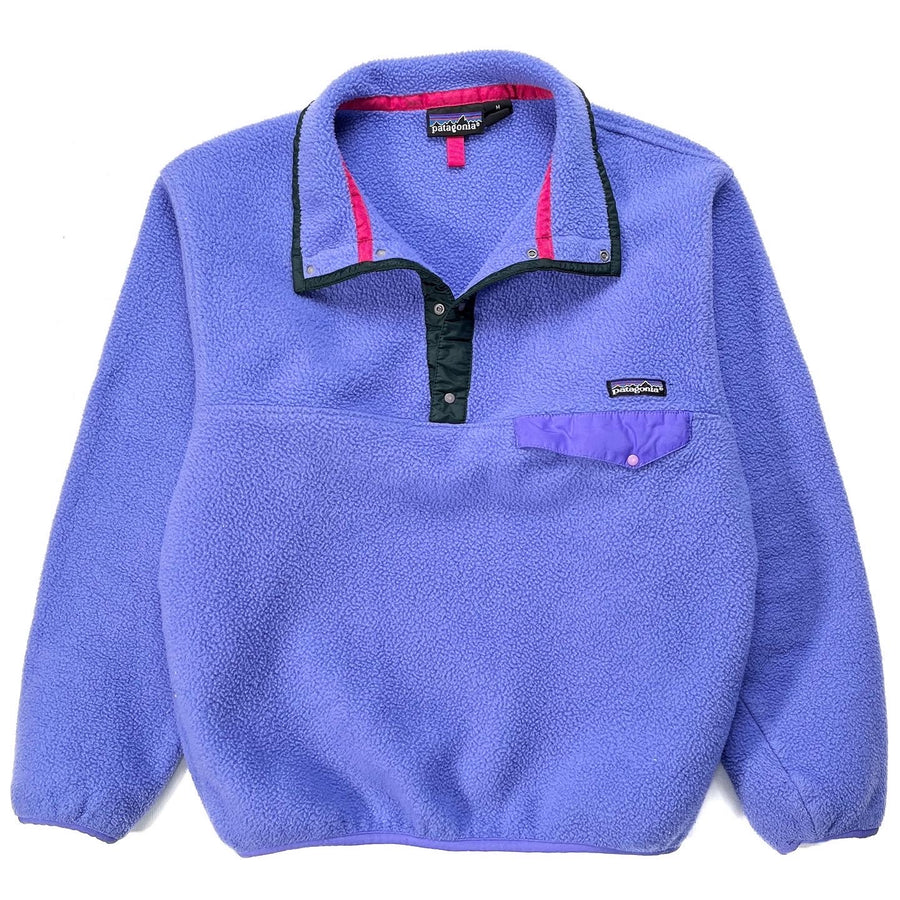 1992 Patagonia Synchilla Snap-T, Periwinkle & Hunter (S/M)
