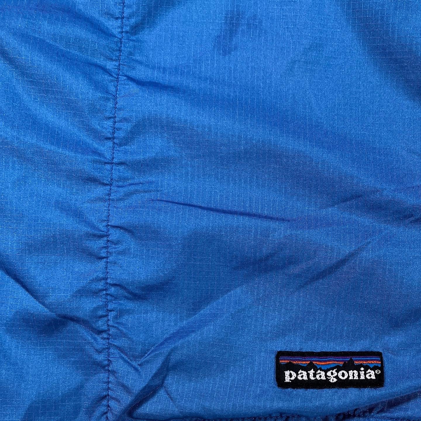 1993 Patagonia Mens 3.5” Baggies Lites Shorts, Bright Blue (S/M)