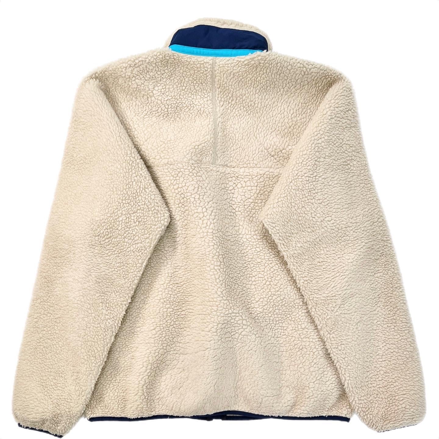 2013 Patagonia Classic Retro-X Jacket, Natural & Classic Navy (M)