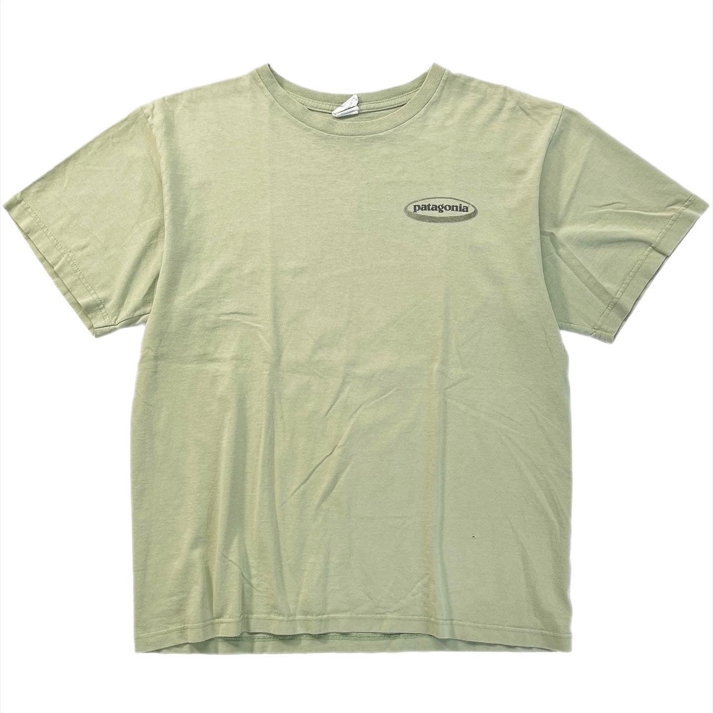 1990s Patagonia Made In The U.S.A. Organic Cotton T-Shirt, Green (M)