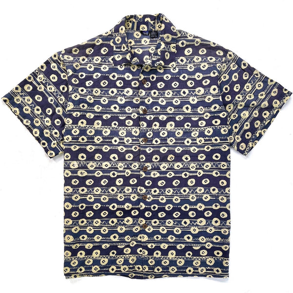 1995 Patagonia Mens Surya Batik Print Shirt, Tribal: Condor (XL)