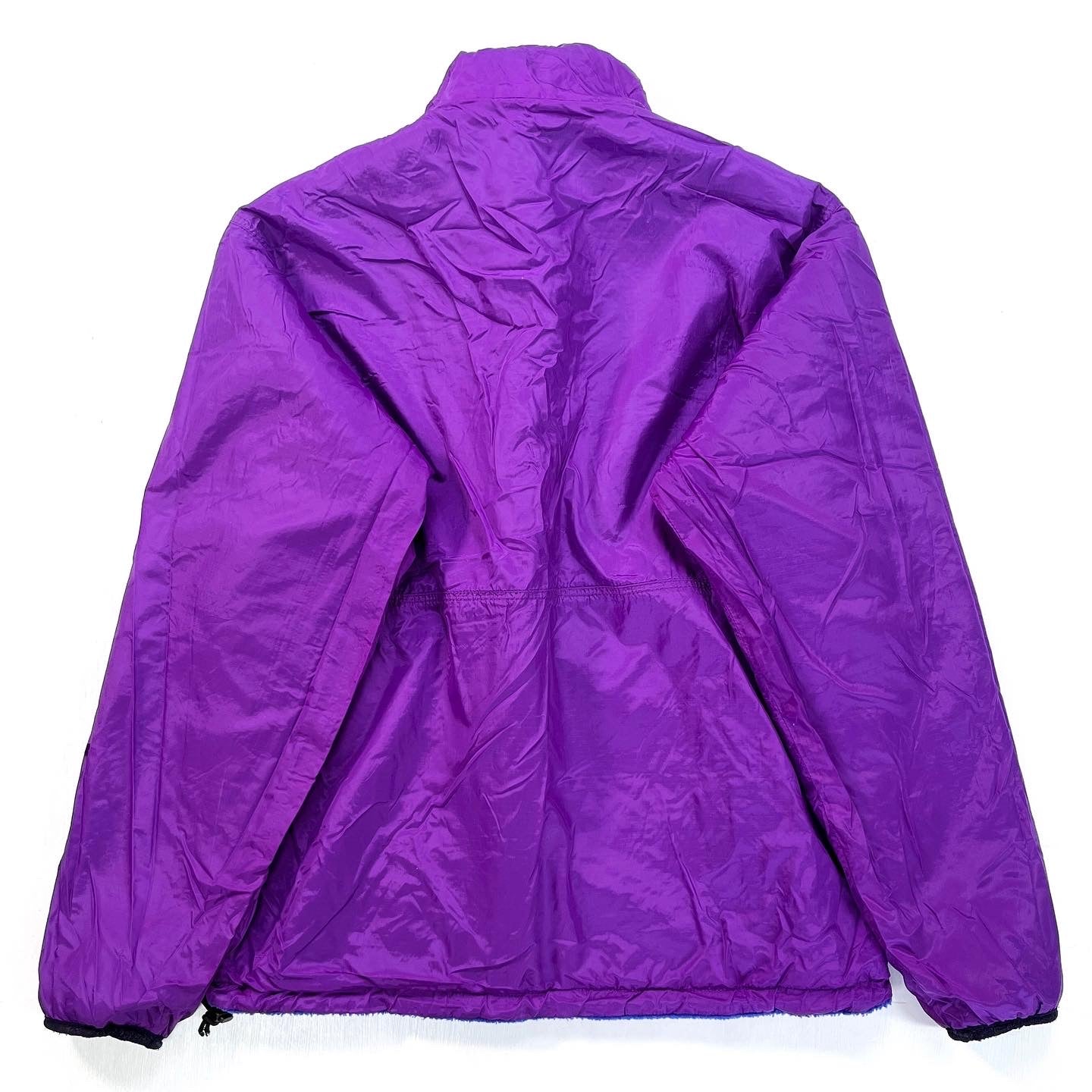 1992 Patagonia Reversible Pile Glissade Pullover, Blueberry (S)