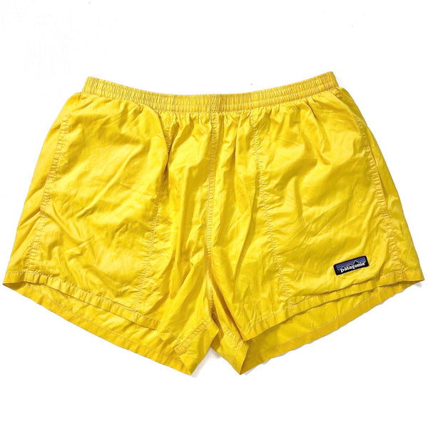 1999 Patagonia Mens 3.5” Baggies Lites Shorts, Bright Yellow (L)