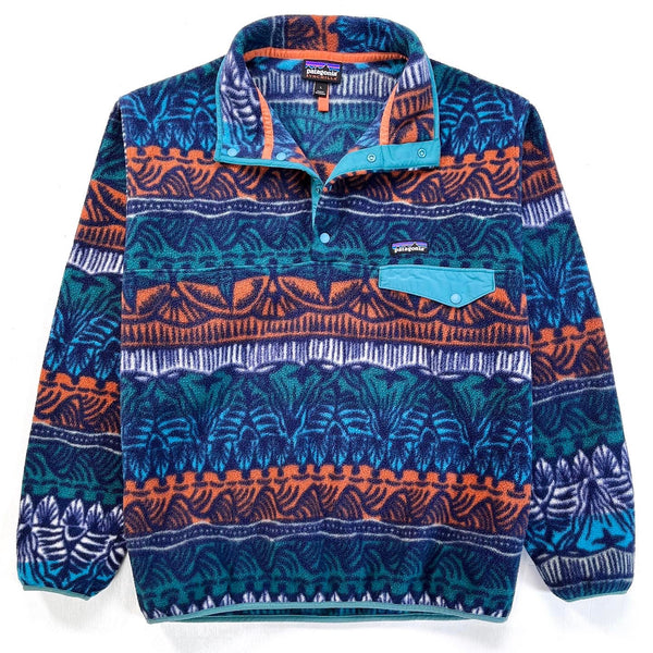 2019 Patagonia Printed Synchilla Snap-T, Tradewinds: Stone Blue (L)