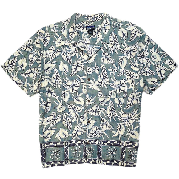 2001 Patagonia Mens A/C Print Shirt, Tonga: Sagebrush (L/XL)