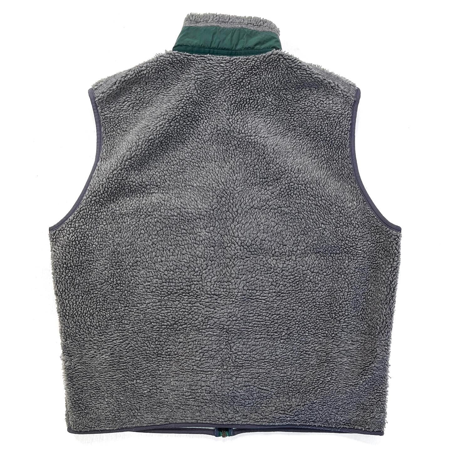 1999 Patagonia Made In The U.S.A. Retro-X Vest, Charcoal & Hunter (XL)