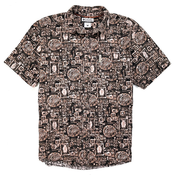 2000s Columbia Sportswear Mens Cotton Print Shirt (L)