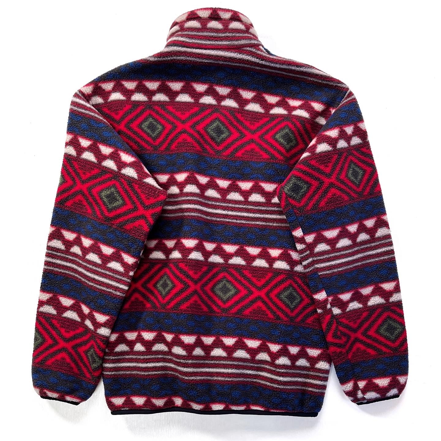 1996 Patagonia Printed Synchilla Snap-T, Saltillo: Burnt Chili (S)