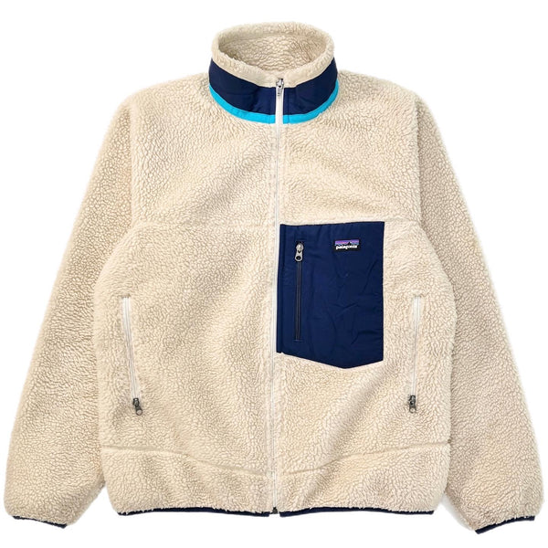 2013 Patagonia Classic Retro-X Jacket, Natural & Classic Navy (M)