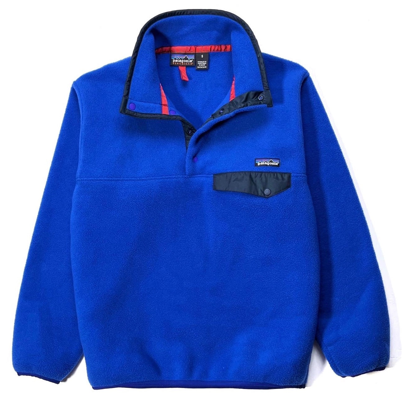 1999 Patagonia Synchilla Snap-T, Blue Ribbon & Night Sky (S/M)