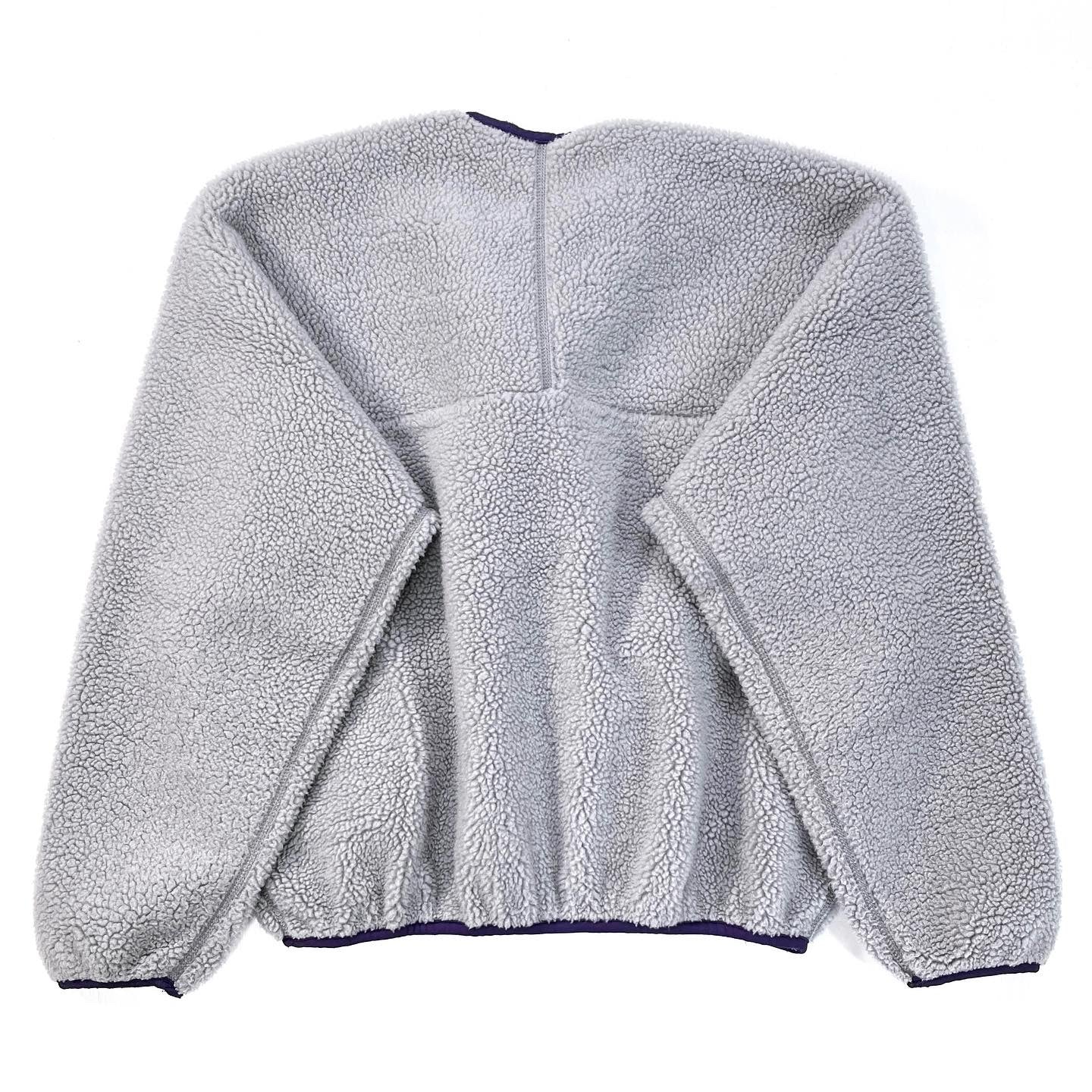 1993 Patagonia Retro Pile Paddling Pullover, Heather Grey (L)