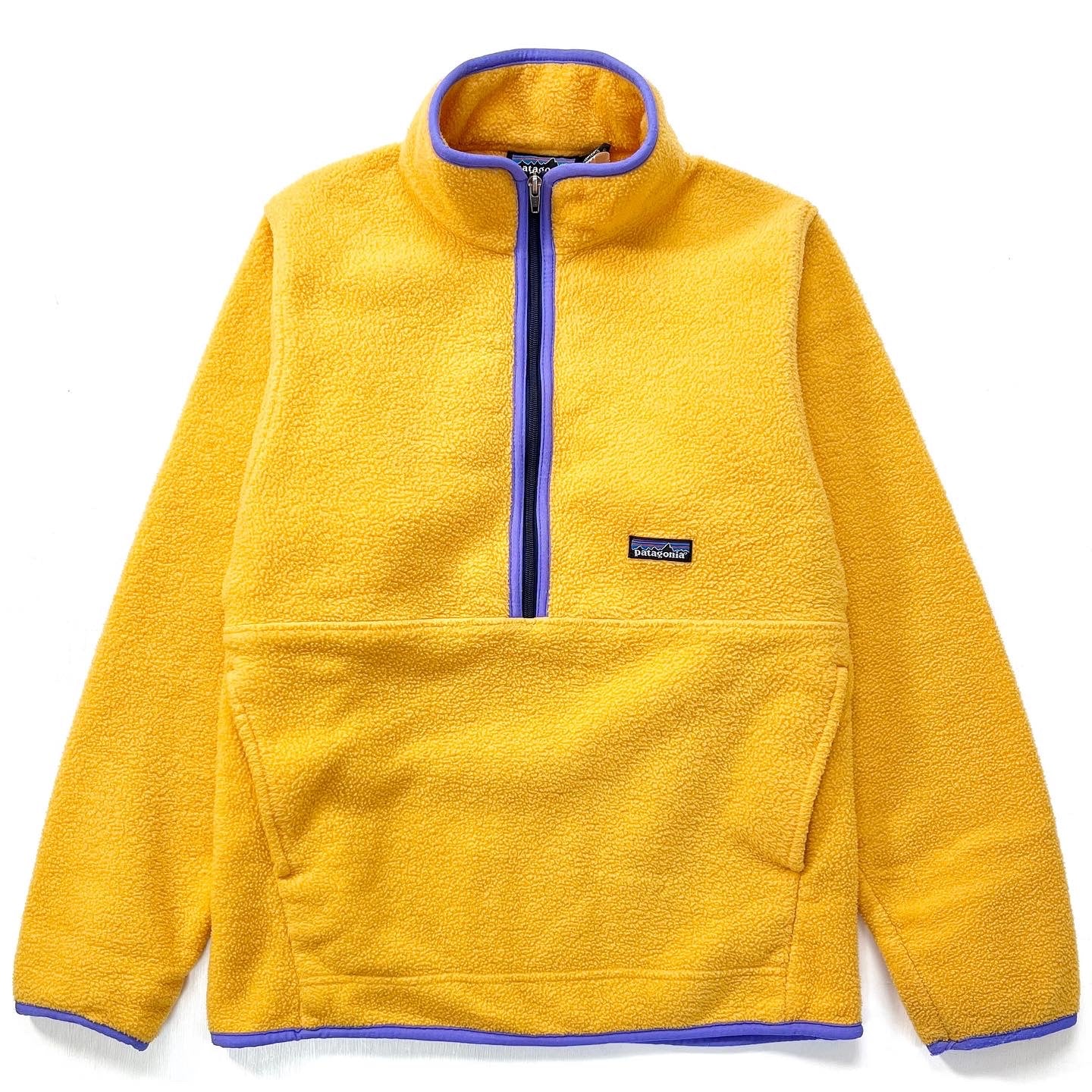 1998 Patagonia Synchilla Marsupial, Sunflower & Periwinkle (S)