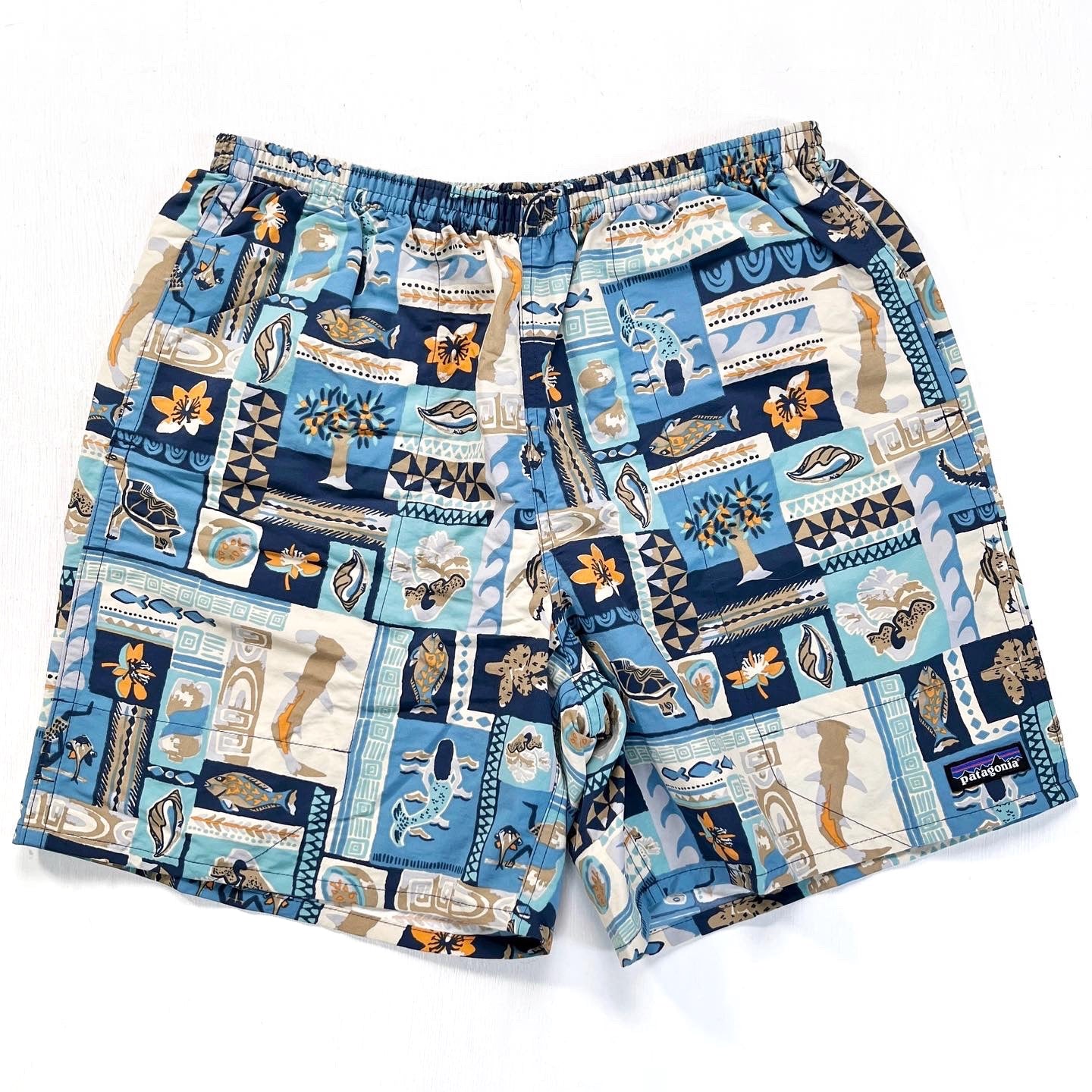 2021 Patagonia Mens 7” Baggies Shorts, Galapagos Archipelagos (M)