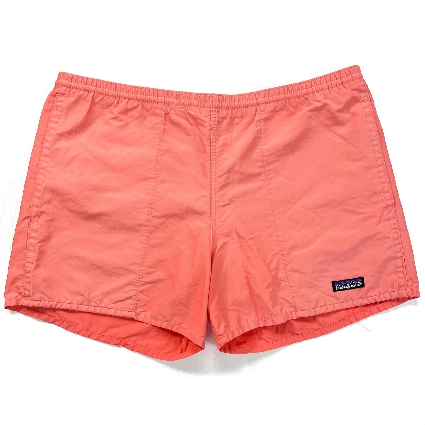 1991 Patagonia Mens 3.5” Baggies Shorts, Bright Coral (XL)