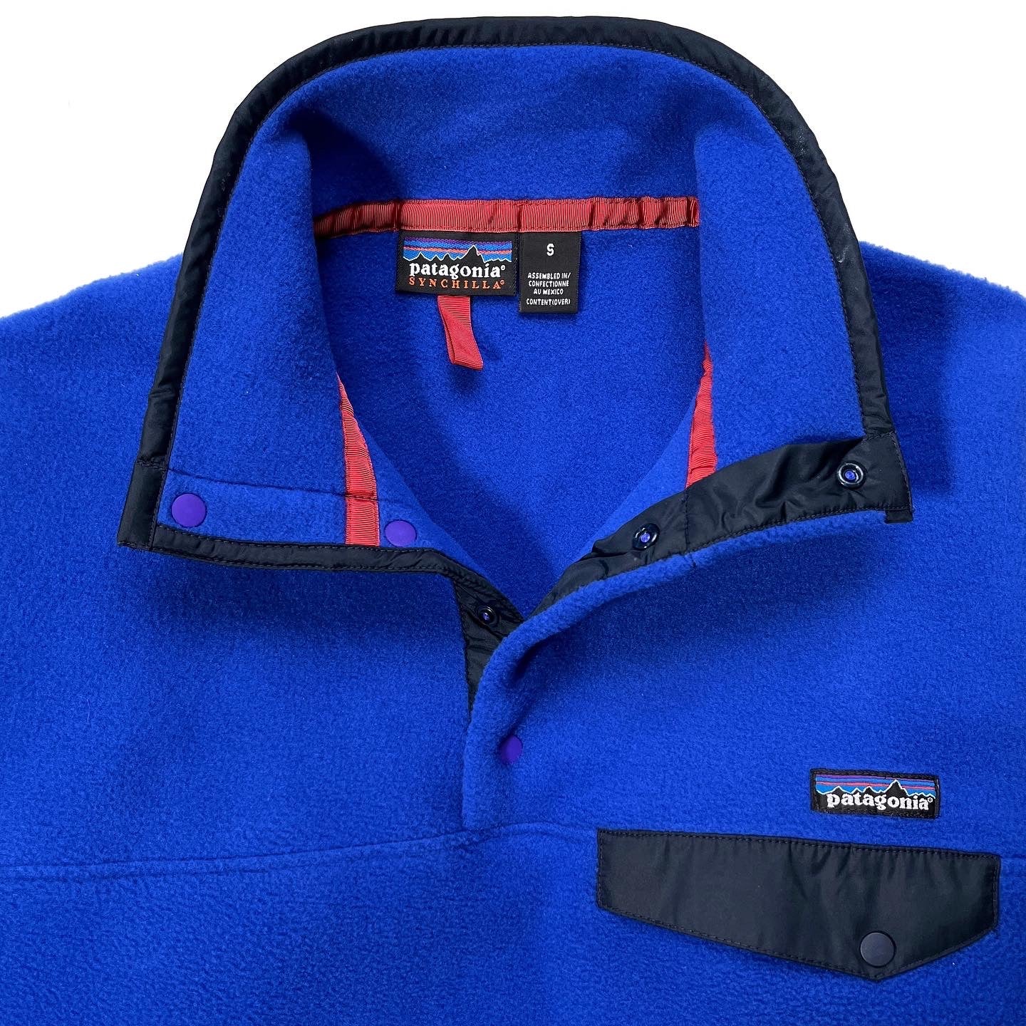 1999 Patagonia Synchilla Snap-T, Blue Ribbon & Night Sky (S/M)