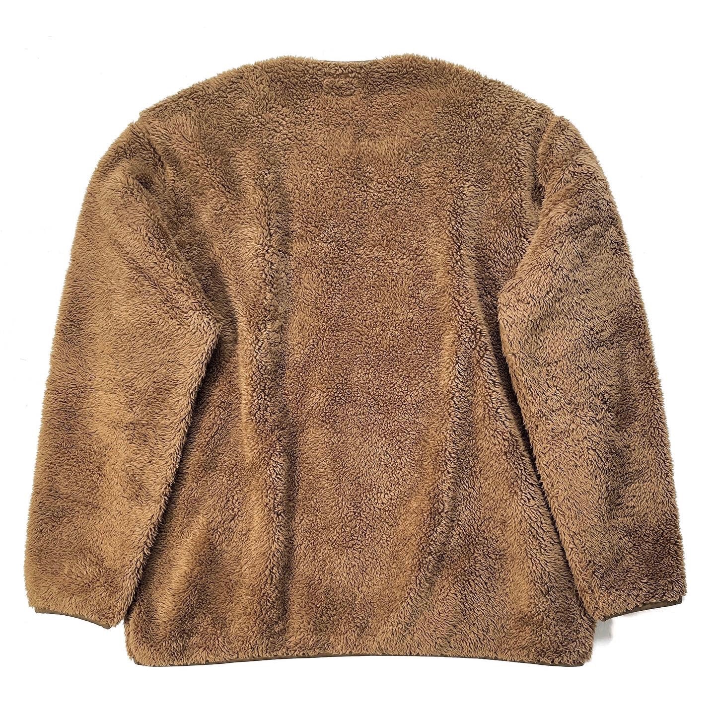 2019 Uniqlo X Engineered Garments High-Pile Fleece Pullover, Brown (L)