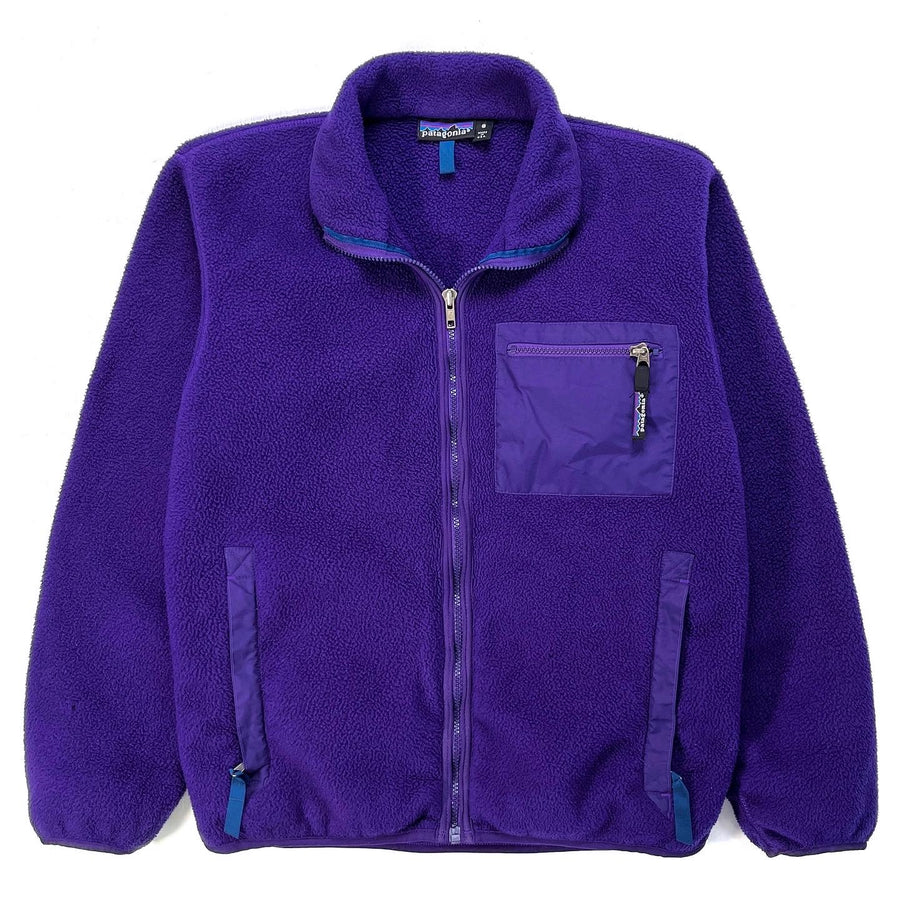 1991 Patagonia Made In The U.S.A. Synchilla Jacket, Eggplant (S)
