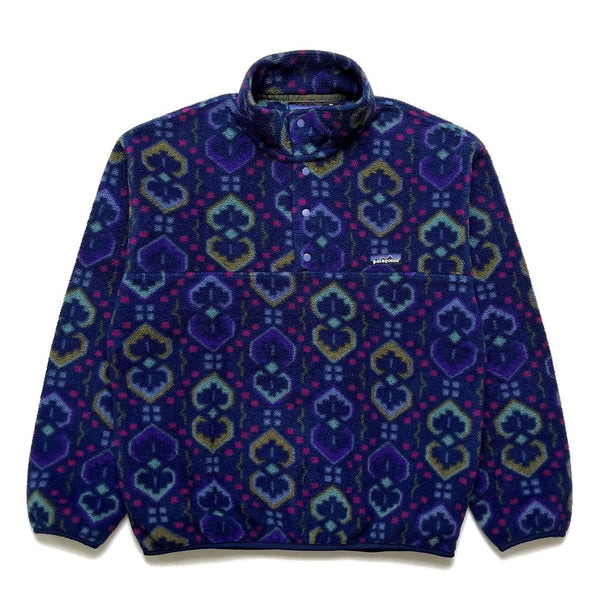 Fall 1994 Patagonia Printed Synchilla Snap-T, Tapestry: Ink Blue (M)