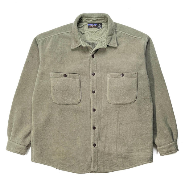 1996 Patagonia Synchilla Shearling Overshirt, Driftwood (XL)
