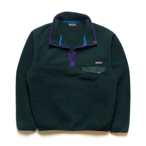 FA’92 Patagonia Synchilla Snap-T, Green/Purple (M/L)