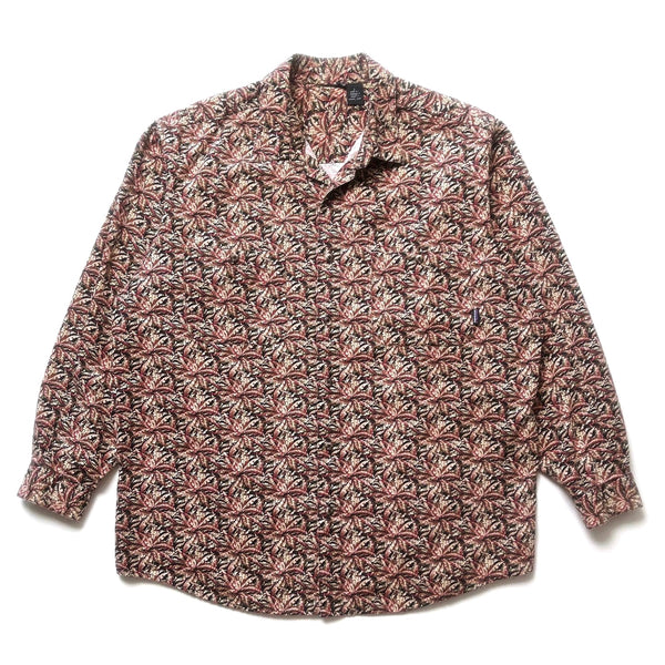 1993 Patagonia Printed Muleskin Shirt, Jungle Canopy: Algae (L/XL)