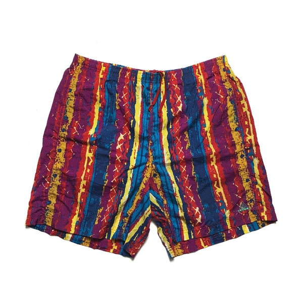1990s Nike ACG 6.5” Printed Nylon Shorts, Multicolor (L)
