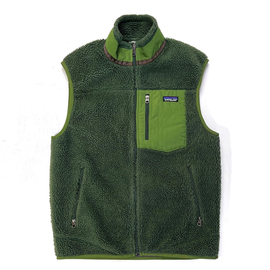 2010 Patagonia Mens Classic Retro-X Vest, Backcountry Green (S)