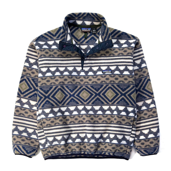 1996 Patagonia Printed Synchilla Snap-T, Saltillo: Driftwood (M)