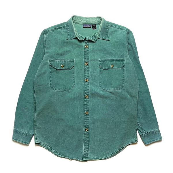 FA’93 Patagonia Canvas Shirt, Faded Green (L)