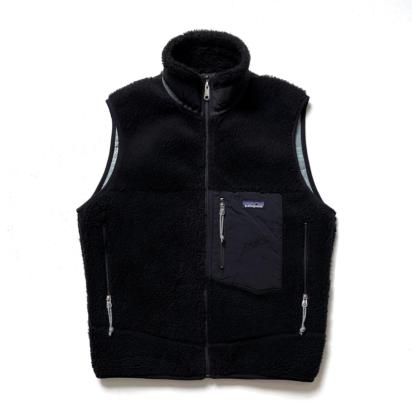 2001 Patagonia Made In The U.S.A. Classic Retro-X Vest, Black (M)