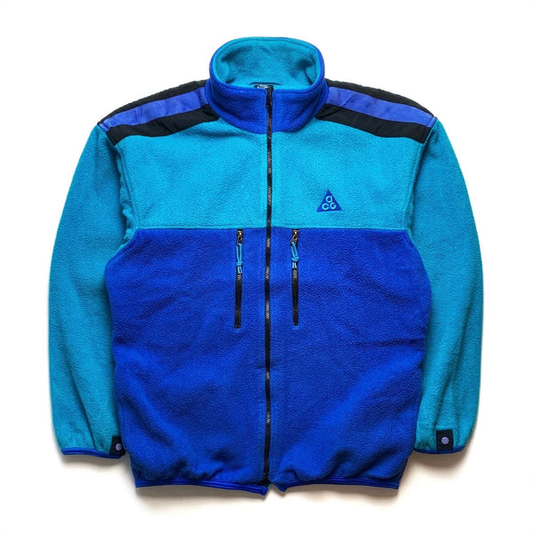 1989 Nike ACG Makalu Fleece Jacket, Blue (L)