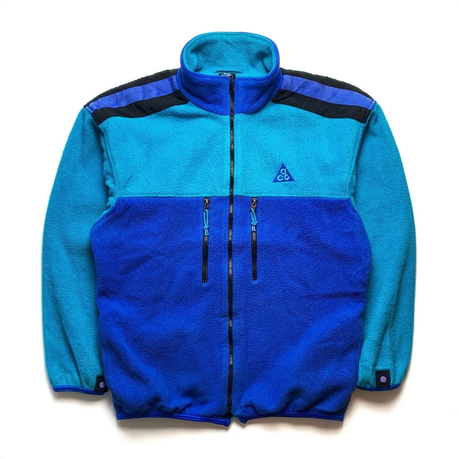 1989 Nike ACG Makalu Fleece Jacket, Blue (L)
