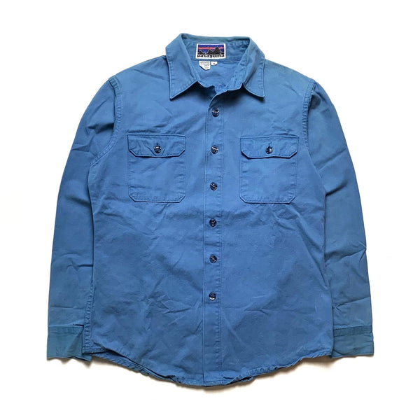 1980s Patagonia Canvas Shirt, Blue (M)