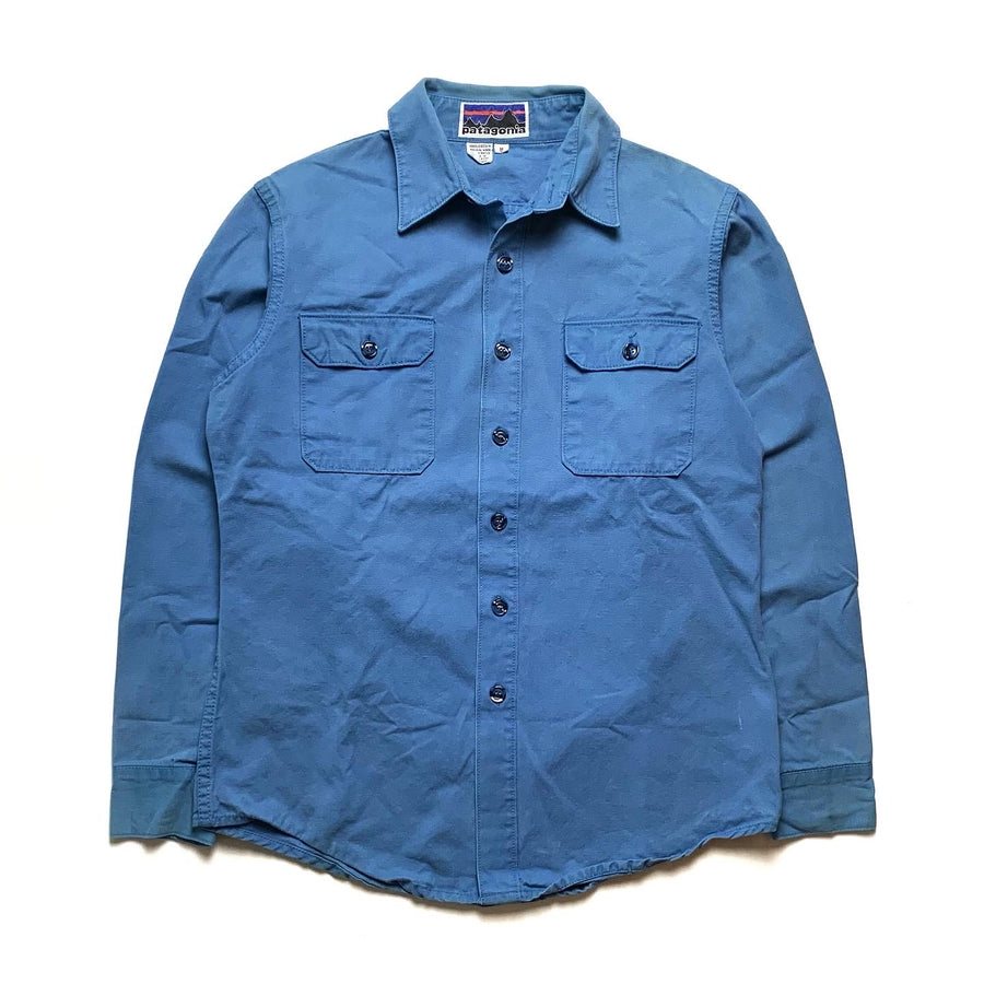 1980s Patagonia Canvas Shirt, Blue (M)