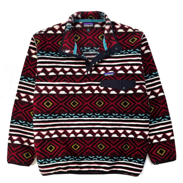 2016 Patagonia Printed Synchilla Snap-T, Saltillo: Cinder Red (M/L)