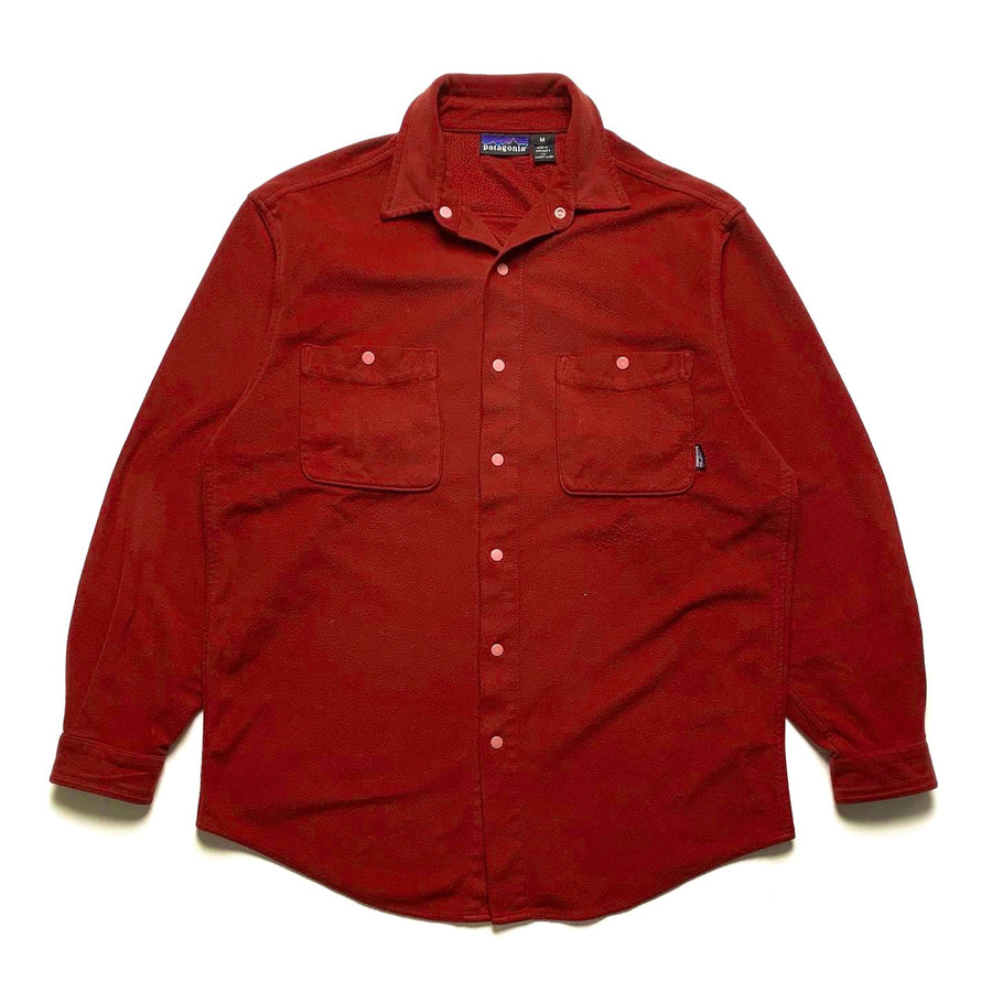 1994 Patagonia Made In The U.S.A. Synchilla Shirt, Red (M)
