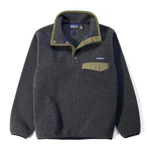 1999 Patagonia Synchilla Snap-T, Black Heather & Tea Leaves (S)