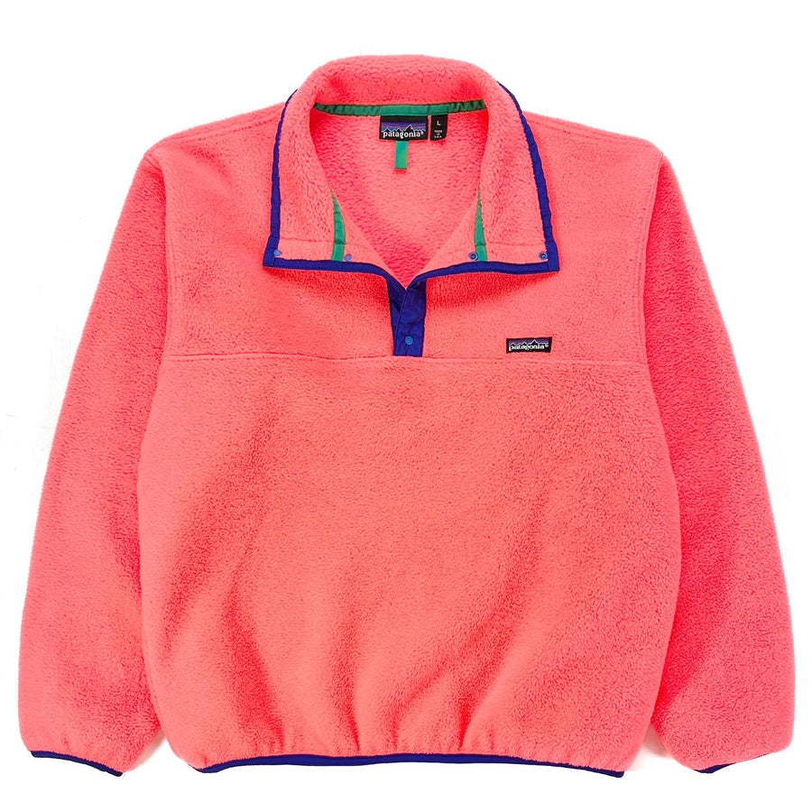 1989 Patagonia Made In The U.S.A. Synchilla Snap-T, Neon Orange (L)