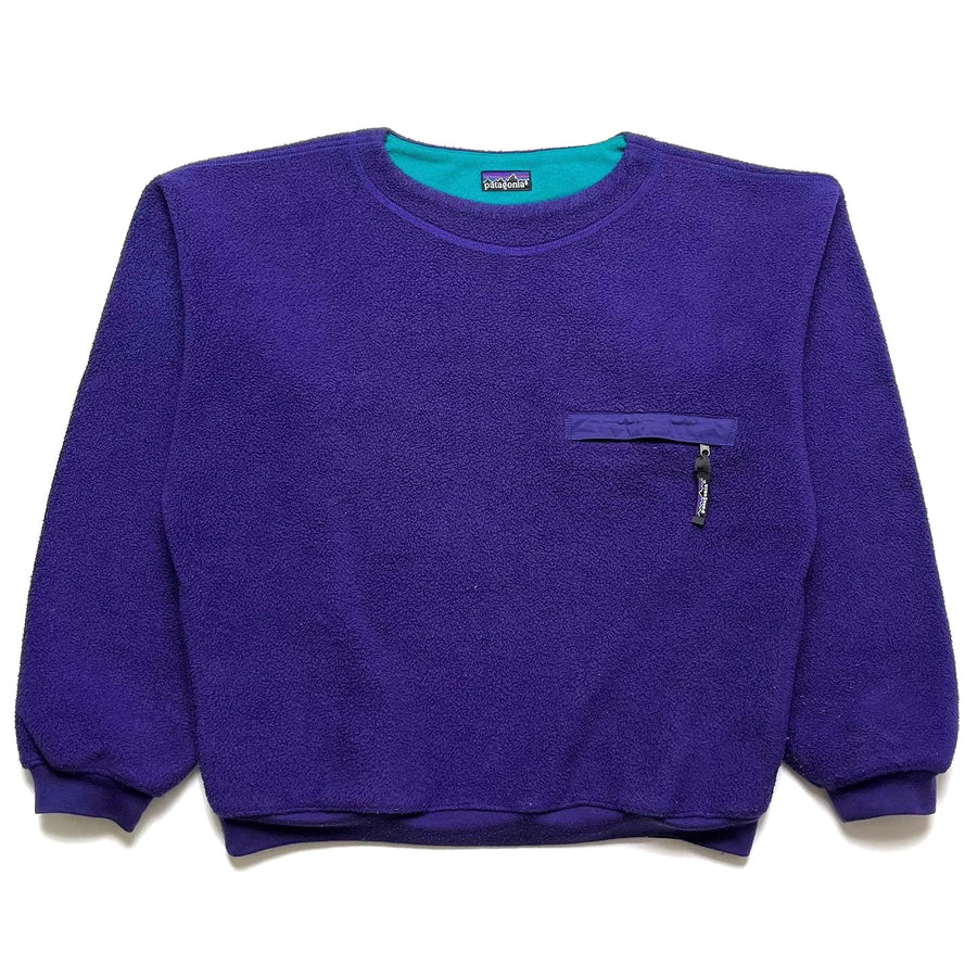 Fall 1990 Patagonia Lightweight Synchilla Crewneck, Purple (M/L)