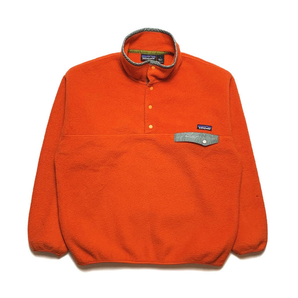 FA’98 Patagonia Synchilla Snap-T, Orange/Grey (L)
