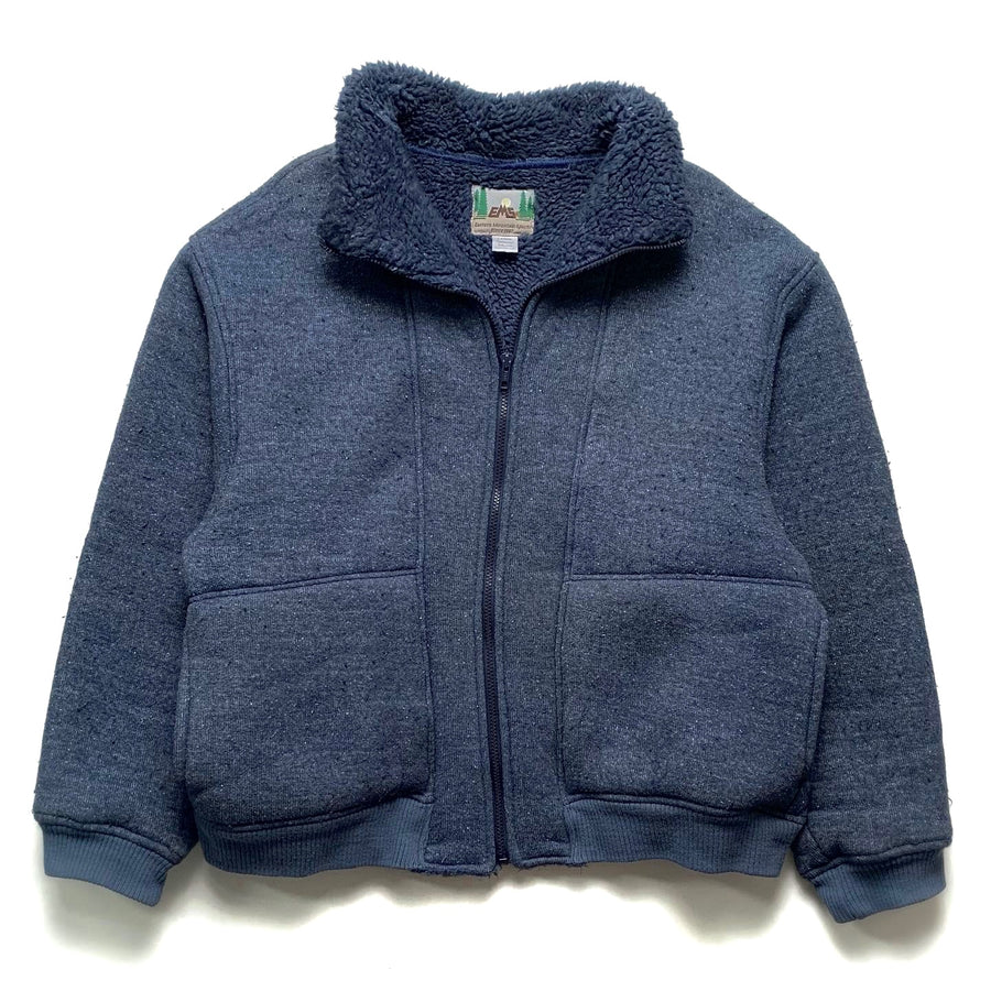 1980s Eastern Mountain Sports (EMS) Pile Jacket, Navy (XL)