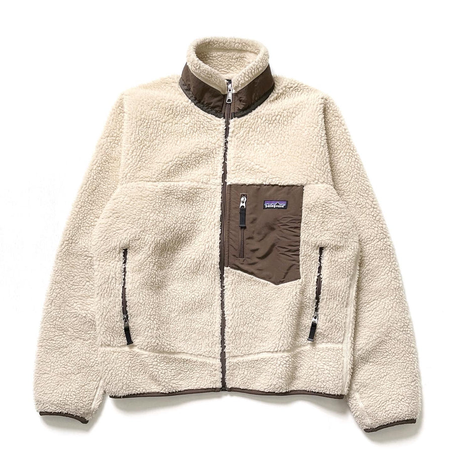 2008 Patagonia Classic Retro-X Jacket, Natural & Mushroom (S/M)