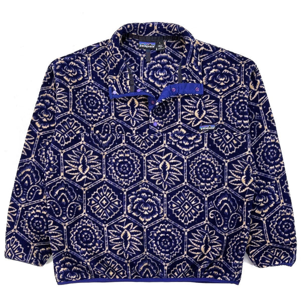 1995 Patagonia Printed Synchilla Snap-T, Nepali Hexagon (L)